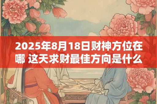 2025年8月18日财神方位在哪 这天求财最佳方向是什么