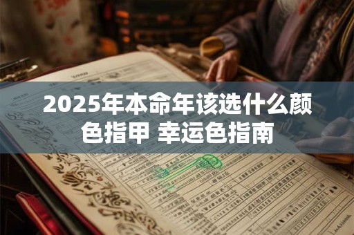 2025年本命年该选什么颜色指甲 幸运色指南