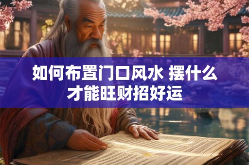 如何布置门口风水 摆什么才能旺财招好运