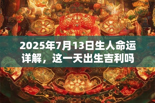 2025年7月13日生人命运详解，这一天出生吉利吗