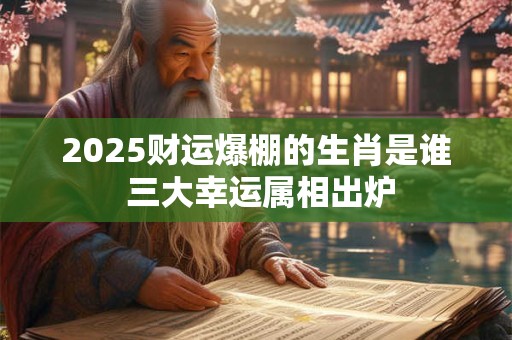 2025财运爆棚的生肖是谁 三大幸运属相出炉