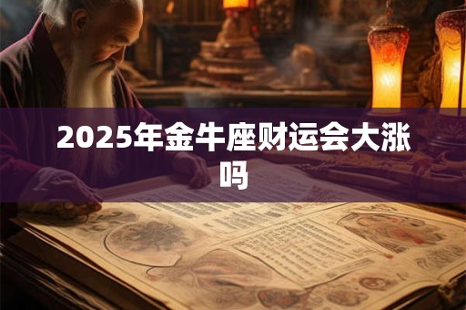 2025年金牛座财运会大涨吗