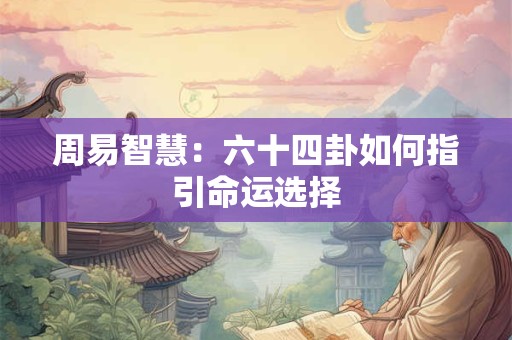 周易智慧：六十四卦如何指引命运选择