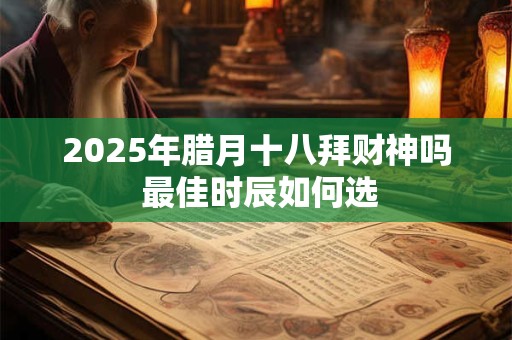 2025年腊月十八拜财神吗 最佳时辰如何选