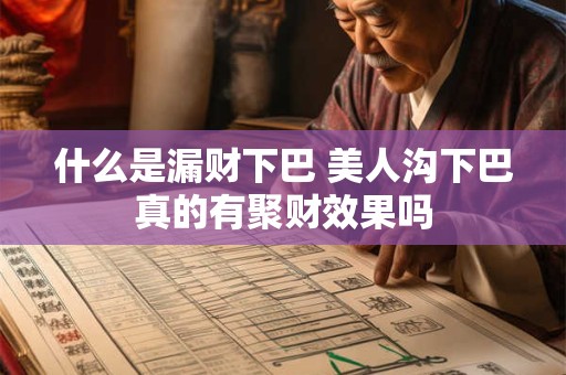 详细阅读:什么是漏财下巴 美人沟下巴真的有聚财效果吗 什么是漏财下巴 美人沟下巴真的有聚财效果吗