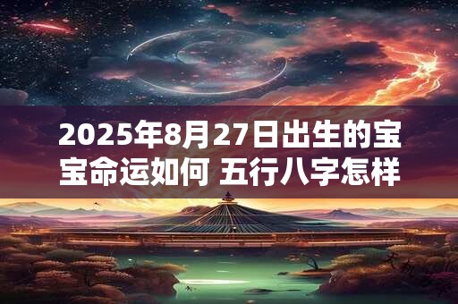 2025年8月27日出生的宝宝命运如何 五行八字怎样