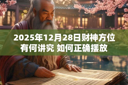 2025年12月28日财神方位有何讲究 如何正确摆放