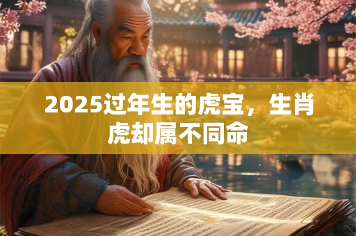 2025过年生的虎宝，生肖虎却属不同命