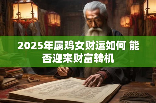 2025年属鸡女财运如何 能否迎来财富转机