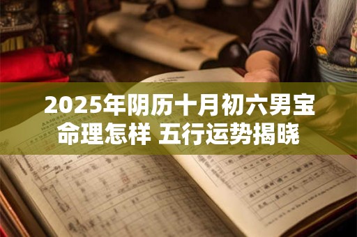 2025年阴历十月初六男宝命理怎样 五行运势揭晓