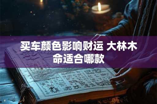 买车颜色影响财运 大林木命适合哪款