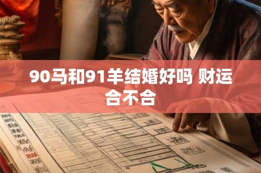 90马和91羊结婚好吗 财运合不合