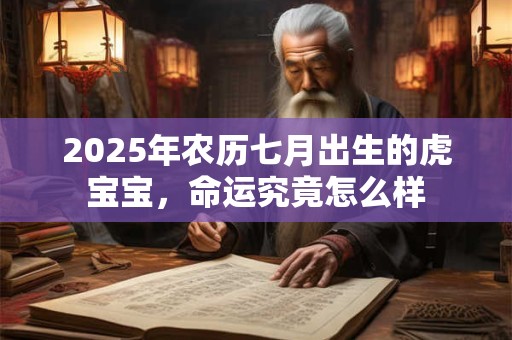 2025年农历七月出生的虎宝宝,命运究竟怎么样 2025年农历七月出生的虎宝宝,命运究竟怎么样