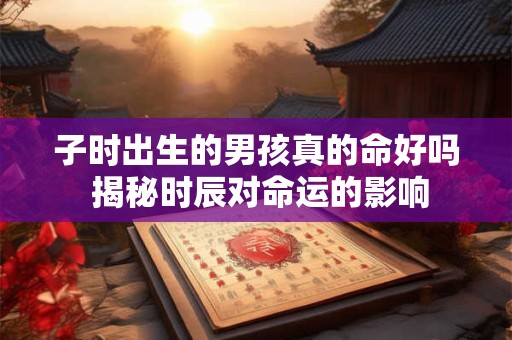 子时出生的男孩真的命好吗 揭秘时辰对命运的影响