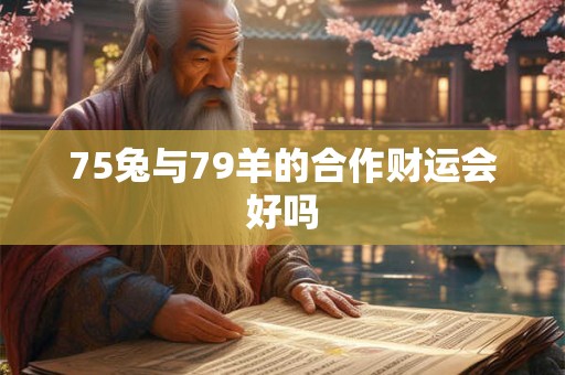 75兔与79羊的合作财运会好吗