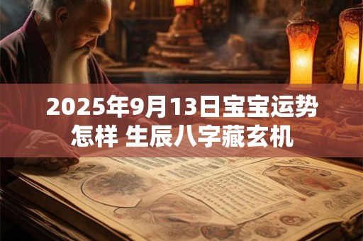 2025年9月13日宝宝运势怎样 生辰八字藏玄机