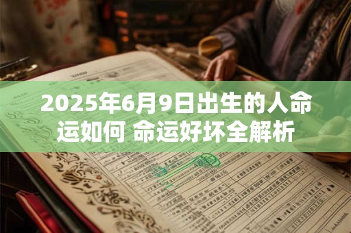 2025年6月9日出生的人命运如何 命运好坏全解析