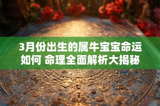 3月份出生的属牛宝宝命运如何 命理全面解析大揭秘