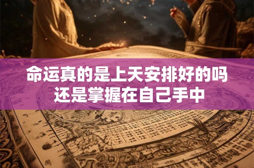 命运真的是上天安排好的吗 还是掌握在自己手中