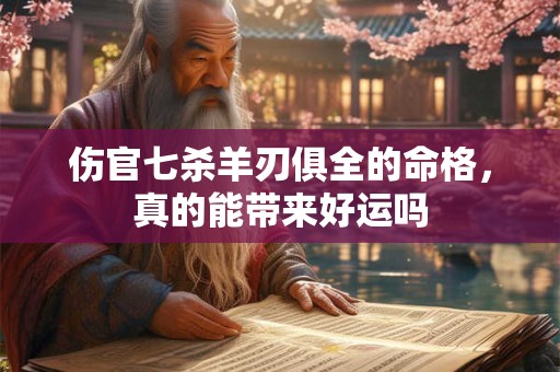伤官七杀羊刃俱全的命格，真的能带来好运吗