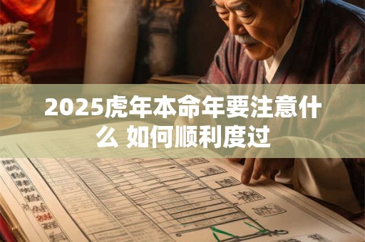 2025虎年本命年要注意什么 如何顺利度过