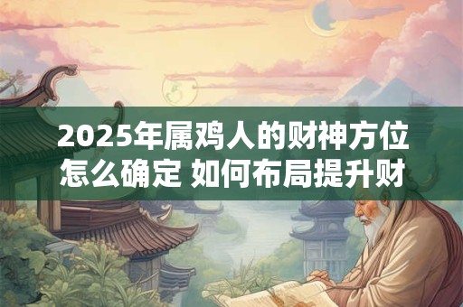 详细阅读:2025年属鸡人的财神方位怎么确定 如何布局提升财运 2025年属鸡人的财神方位怎么确定 如何布局提升财运