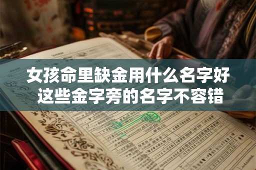 女孩命里缺金用什么名字好 这些金字旁的名字不容错过