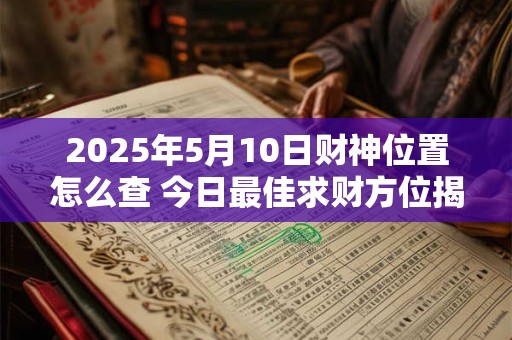 2025年5月10日财神位置怎么查 今日最佳求财方位揭秘
