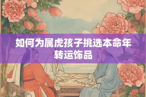 如何为属虎孩子挑选本命年转运饰品