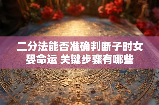 二分法能否准确判断子时女婴命运 关键步骤有哪些
