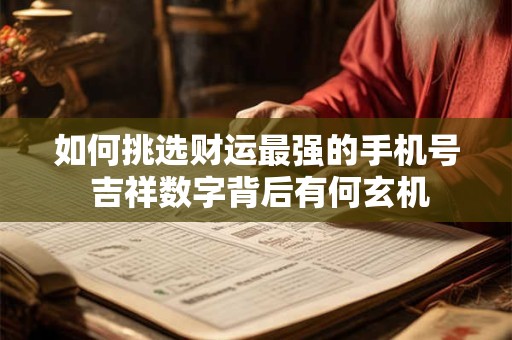 如何挑选财运最强的手机号 吉祥数字背后有何玄机
