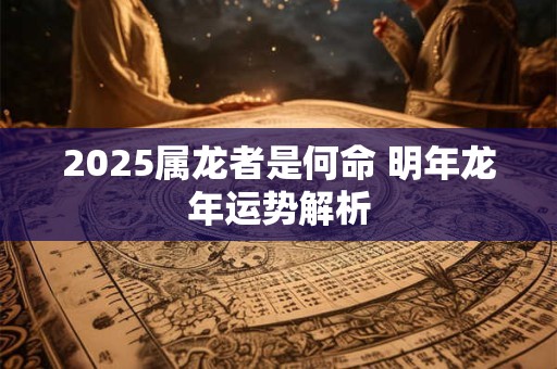 2025属龙者是何命 明年龙年运势解析