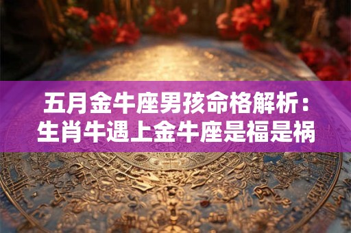 五月金牛座男孩命格解析：生肖牛遇上金牛座是福是祸