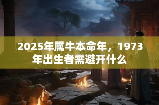 2025年属牛本命年，1973年出生者需避开什么