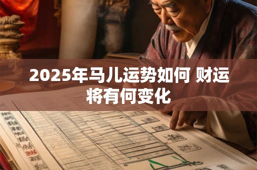 2025年马儿运势如何 财运将有何变化