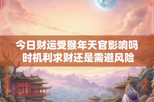 今日财运受猴年天官影响吗 时机利求财还是需避风险
