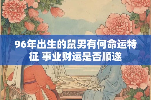 96年出生的鼠男有何命运特征 事业财运是否顺遂