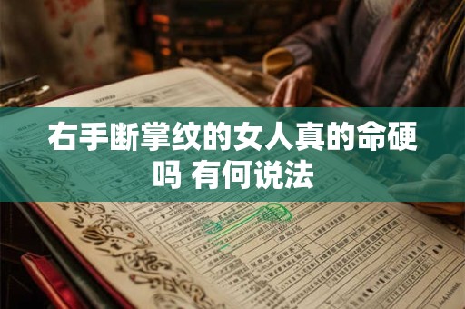 右手断掌纹的女人真的命硬吗 有何说法