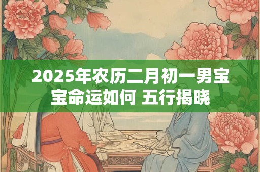 2025年农历二月初一男宝宝命运如何 五行揭晓