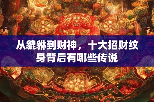 从貔貅到财神，十大招财纹身背后有哪些传说