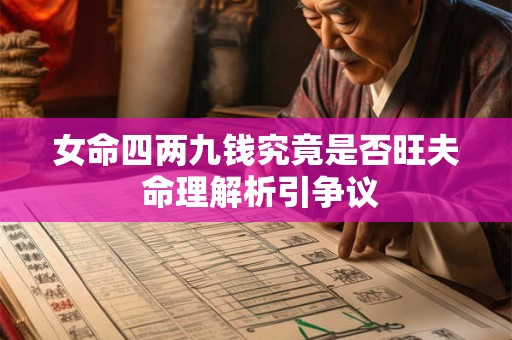 女命四两九钱究竟是否旺夫 命理解析引争议