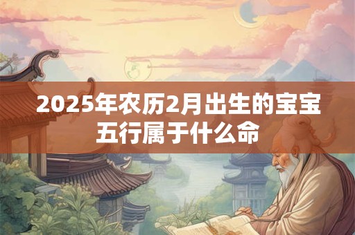 详细阅读:2025年农历2月出生的宝宝五行属于什么命 2025年农历2月出生的宝宝五行属于什么命