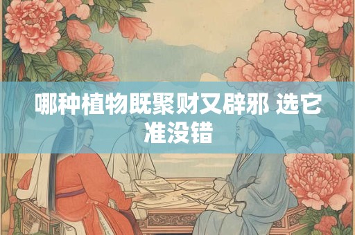 哪种植物既聚财又辟邪 选它准没错 哪种植物既聚财又辟邪 选它准没错