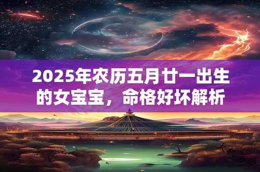 2025年农历五月廿一出生的女宝宝，命格好坏解析