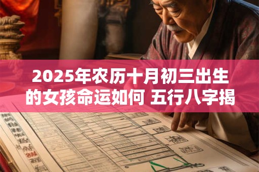 2025年农历十月初三出生的女孩命运如何 五行八字揭示人生运势