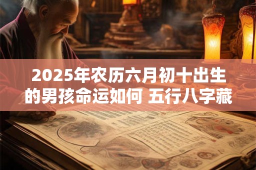 2025年农历六月初十出生的男孩命运如何 五行八字藏着什么玄机