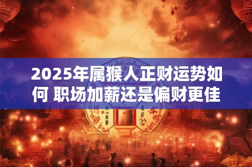 2025年属猴人正财运势如何 职场加薪还是偏财更佳