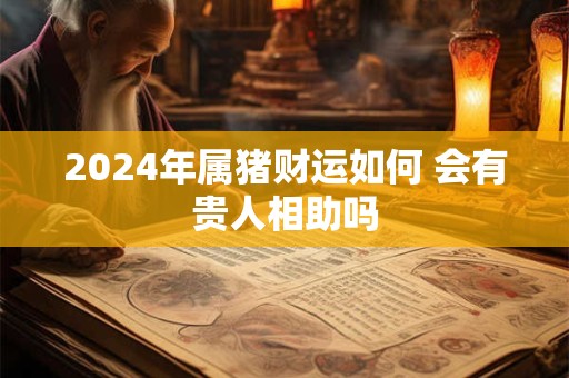 2024年属猪财运如何 会有贵人相助吗