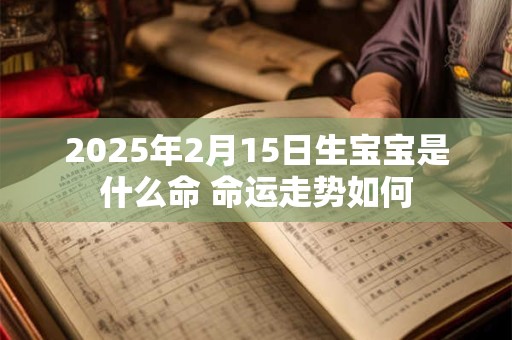 2025年2月15日生宝宝是什么命 命运走势如何