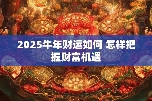 2025牛年财运如何 怎样把握财富机遇